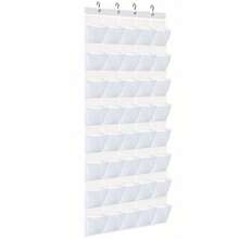 40pcs Multipurpose Hanging Storage Bags For Shoes, Accessories, And Small Items - Over-The-Door Mesh Organizer Pockets, Space-Saving Closet Solution, Durable Breathable Mesh, Transparent Design, Easy Access, Ideal For Bathroom, Bedroom, Entryway, Dorm, And Laundry Areas, Keeps Belts, Scarves, Socks, And Garments Neatly Within Reach While Preserving Airflow And Visibility - View 6