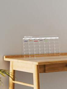 1pc Vertical Blank Whiteboard With White Lines For Weekly & Monthly Planning, Erasable Writing Board - Acrylic Sheet - View 5