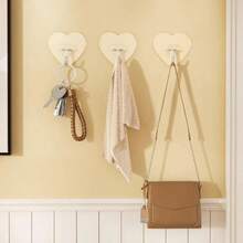 浴室厨房用粘性墙钩，24个装，承重22磅（最大），免钉粘贴式挂钩，带不锈钢钩，多用途毛巾浴盆天花板挂钩 - 均碼 - 查看 10