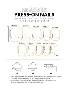 24pcs Short Square Black Heart Nail Stickers, Acrylic Material With Rhinestone Design, Perfect Fit, Black Nail Art Set Includes: 1pc Gel Polish And 1pc Nail File, Suitable For Valentine's Day, Daily Wear For Women And Girls, Also Suitable For Valentine's Day Party Press On Nails - Black - View 4