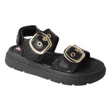 Karsten Adjustable Casual Sandals For Girls - Black - View 2