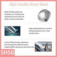 SH50 Replacement Blades Compatible With Philips Norelco 5000 Series Replacement Heads,For Norelco Series 5000 (S5xxx), S5xxx, PT8xx, PT7xx, SH50 Replacement Blades For Series 5000 Razors - 白色 - 查看 4