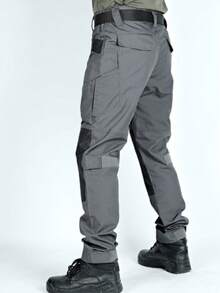 Men's Tactical Pants With Multiple Pockets And Waterproof, Wear-Resistant - 灰色 - 查看 3