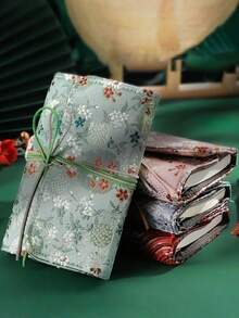 1pc Portable Notebook With Cord, Thicker Paper For Easy Writing, Cartoon Pattern, Loose-Leaf Memo Pad - B - View 13