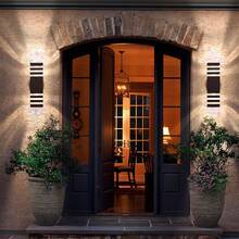 Customizable Outdoor Wall Lamp, Acrylic Rectangular/Cylindrical Appearance, Indoor/Outdoor Home Decor Lighting, LED E27 Bulb Suitable For Patio, Staircase, Street, Indoor/Outdoor, Living Room, Bathroom, Kitchen, Bedroom, Corridor - E27 Outdoor Wall Lamp - View 6