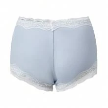 Women Micro Shorts Lace Trim Y2k Low Rise Full Coverage Boxer Lace Briefs Underwear Lounge Shorts Cute Boyshorts Panties Pjs Bottoms Short Pants - 淺灰色 - 查看 10