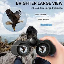 10x50 HD Binoculars With 10X Magnification & 50mm Large Objective Lens - For Bird Watching, Concerts, Sporting Events, Travel - Lightweight & Compact Design For Long- Outdoor Observation, Ergonomic Grip, Clear Magnification, Optical Instrument, Sports Fans - Green - View 6