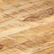 Coffee Table 110x60x40 Cm Rough Mango Wood - Grey - View 5