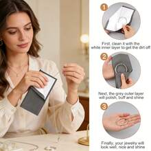 Jewelry Polishing Cloth Set, Reusable Jewelry Cleaning Cloth, Anti-Oxidation Polishing Cloth Suitable For Rings, Necklaces And Bracelets, Practical Jewelry Care Tool - Set - View 4