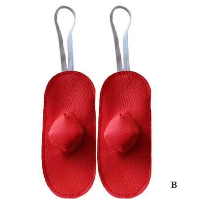 1对蓝红相间的公鸡腿环，斗鸡配件，公鸡防护装备；户外耐寒斗鸡防护装备，斗鸡装饰品