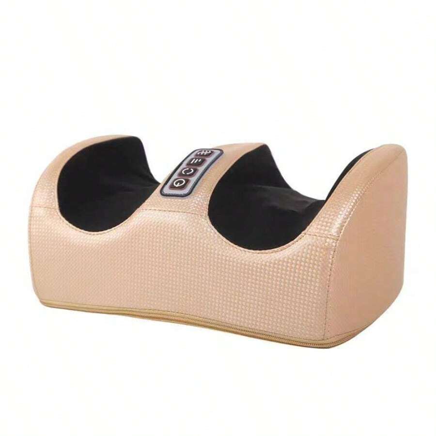 Postura Masajeador de Pies Eléctrico con Calor,Masajeadorde Piemas Ajustable ,Masajeadores Eléctrico que PuedeRelajar los MÃsculos de la Pantorrilla y el Pie, Masaje dePies,Familia - Dorado - Ver 1