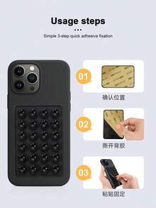 5pcs/Set Random Multifunctional Phone Holder, 10pcs/Set Random Square Silicone Single-Sided Adhesive Anti-Slip Suction Cup Phone Stand - Multicolor - View 7