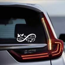 Inspirational Quote Vinyl Sticker, "Your Wings Were Ready, But Our Hearts Were Not" - Durable PVC Decal For Car, Laptop, And Truck, Single Use, Black - A - View 2