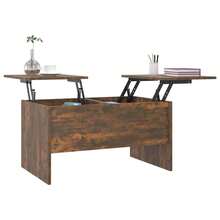 Coffee Table Smoked Oak 80x50x42.5 Cm Engineered Wood - Brown - View 4