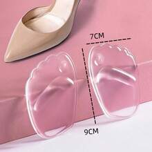 Miếng đệm lót bàn chân trước bằng silicon tự dính, miếng đệm xương bàn chân dành cho nữ, giúp ngăn ngừa đau chân và trượt khi đi giày cao gót, miếng lót giày cỡ nửa size. - Trong sáng - Xem 2