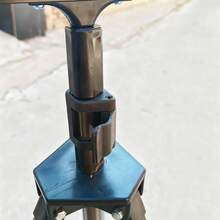 Adjustable Aluminum Alloy Fishing Tripod, 1.2-1.5m Telescopic Ground Spike, Coffee Color Rod Holder For Surf Casting, Outdoor Fishing Gear - Coffee Brown - View 8