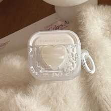 贝壳贴纸耳机套，蝴蝶印花耳机套，IMD耳机保护套，适用于 1/2/3/4/Pro - 白色 - 查看 8