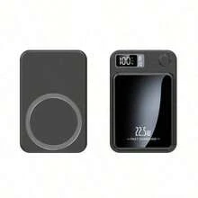 10000mAh Magnetic Wireless Portable Charger With 15W Wireless Fast Charging & 20W PD USB-C Output, Slim Pocket Size Power Bank With LED Display, Strong Magnetic Hold For IPhone & Android, Travel Essential Phone Charger For Summer Vacation, Cruise Essentials, Camping Gear, Hiking, Airplane Travel & Daily Use - 彩色 - 查看 8