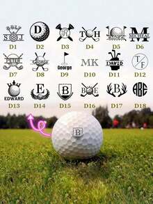 Personalized Golf Ball Stamp With Letter Initials, Birthday Gift, Father's Day Gift, Gift For Golfer, Birthday Gift, Gift For Best Friend, Gift For Boyfriend/Girlfriend, Gift For Her - Black - View 8