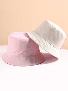 1pc Women's Reversible Bucket Hat, Summer Sun Protection Outdoor Hiking Cap - Women's Bucket Hat - View 9