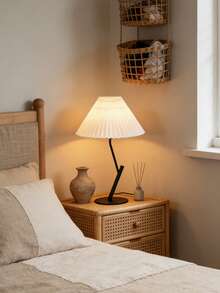 1pc USB Powered Warm Light Desk Lamp, Modern Retro Innovative Atmosphere Minimalist Decor Lamp, Suitable For Bedroom Bedside, Room Tabletop - Black - View 7