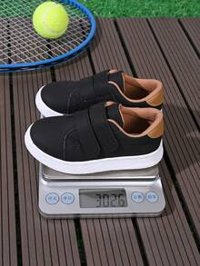 Giày thể thao trẻ em mới mùa Xuân/Thu 2026, giày sneaker trắng thường ngày cho bé trai và bé gái, giày chạy bộ. - màu đen - Xem 3