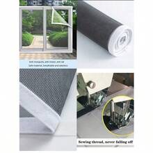 1pc Summer Anti-Mosquito Mesh Screen, Self-Adhesive With Hook And Loop, Breathable Transparent Window Mosquito Net, High Density Invisible Curtain. No Drilling Required, Self-Adhesive Installation, Removable, Easy To Clean, Reusable, Suitable For All Doors And Windows, All-Season Use. - Self-adhesive Mosquito-proof Window Screen - View 11