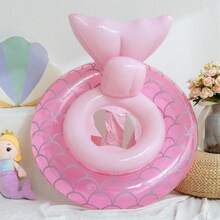 Inflatable Mermaid Children's Swimming Float, Suitable For Boys And Girls, With Dual Safety Air Bags And Safety Seat, Ideal Children's Water Summer Choice - Multicolor - View 8
