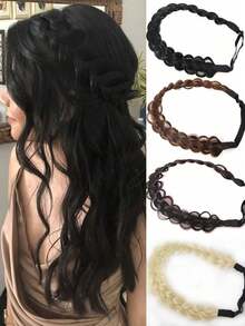 Synthetic Adjustable Handmade Braided Headband - Multicolor - View 9