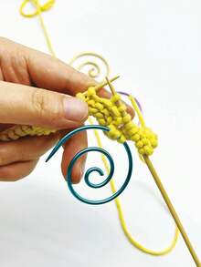 Handmade Spiral Knitting Tool, Round Spiral Needles Household Knitting Needles Sewing Tools, Suitable For Crochet Projects - Multicolor - View 5