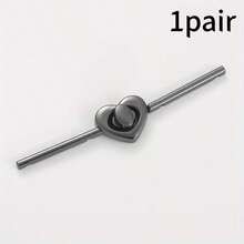 2/3Pairs Metal Bar Fastener Buttons, Chinese Style Hand-Sewn Frog Buttons For Hanfu, Stand Collar Coat Jacket, Bar-Shaped Lock - Multicolor - View 25