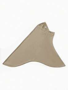 1pc Women's Solid Color Rhinestone Headscarf, Elastic Chin Cover Headscarf, Soft Comfortable Minimalist Headscarf, Suitable For Daily Abaya Wear, All Seasons - Solid Color - Hot-fix Rhinestone Design - View 14