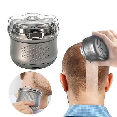 6-Floating Head Electric Shaver, Upgraded Electric Razor For Men, Cordless Rechargeable Bald Head Polishing Shaver, Close Shave Every Time, Trimmer And Shaver With 6 Floating Heads For Smooth Finish