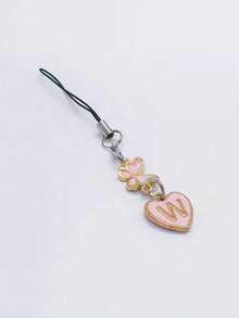 1条粉色爱心字母手机挂绳，字母A-Z，蝴蝶图案手机挂饰，DIY饰品礼物，送给朋友、女朋友和生日的完美礼物 - 彩色 - 查看 23