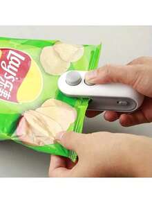 1pc USB Rechargeable Mini Heat Sealer, Built-In Magnet, Portable Food Bag Sealer Suitable For Snacks, Chips And Cookies, Suitable For Home, Picnic And Travel - / - View 9