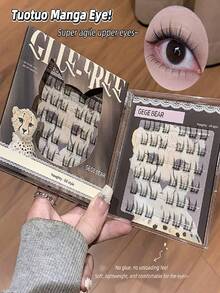 Fluffy Volume False Eyelashes Thick Curly D Curl Lash Extensions Natural Realistic Reusable Eye Lashes For Cosplay Party Daily Makeup - View 2