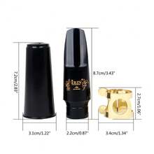 Accesorios para saxofón alto: Boquilla + Abrazadera + Tapa de abrazadera - Multicolor - Ver 6