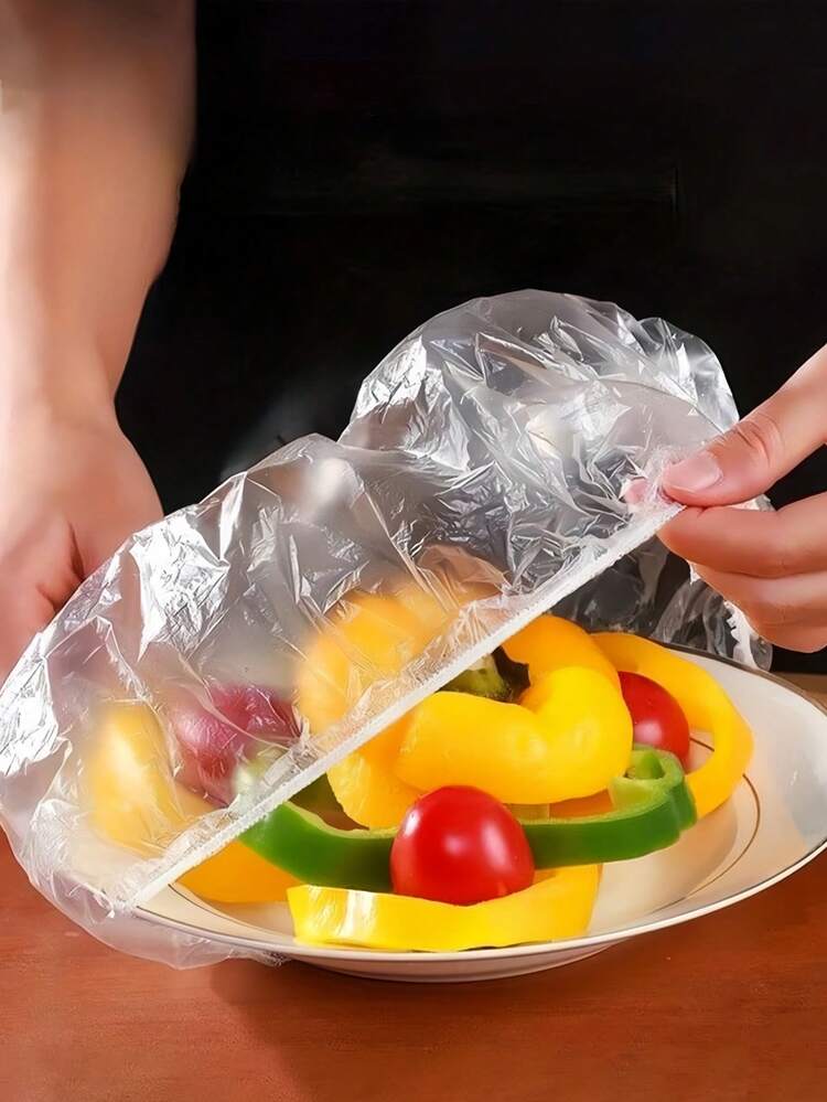 Large Size Food Covers Kitchen Preservation Film Covers Plastic Food Storage Bags Bread Covers Plastic Packaging Film PE Preservation Film Bags Kitchen Storage Household Plastic Packaging Kitchen Essential Accessories - Multicolor - View 4