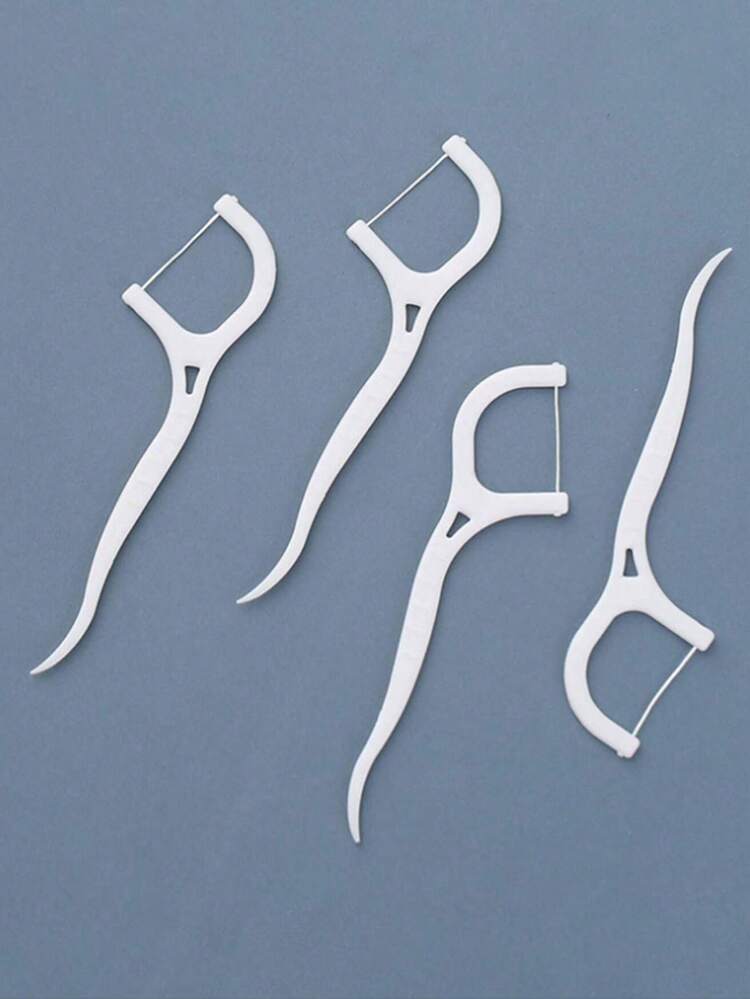 400-50pcs Portable Disposable Travel Dental Floss, Deep Cleaning Floss, Multifunctional Toothpick, Convenient Oral Care Essential For Travel And Daily Use, Suitable For Interdental Cleaning, Travel Necessity, Daily Life, Living Room, Bedroom, Bathroom, Home Decor, Travel Supplies, Wedding Party, Birthday Gift For Men, Mom, Dad, Friends, New Year Accessories, Fun Gift - Multicolor - View 4