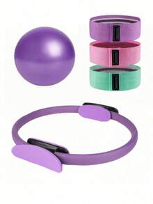 1 Set Pilates Training Equipment, Yoga Hoop, Yoga Ball, Yoga Strap, Women's Home Pilates Equipment, Fitness Shaping - Multiple Colors - View 1