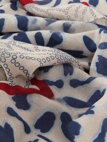 1 chiếc khăn quàng cổ màu xanh dương, khăn choàng mùa đông đa năng dành cho nữ, khăn voan mùa xuân/thu, khăn giữ ấm cổ, khăn choàng/khăn tắm cỡ lớn. - Màu xanh lam - Xem 2