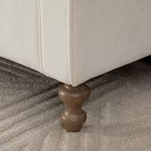 Banco de almacenamiento moderno tapizado de 65.75" de ancho con doble tapa, taburete de tela afelpada con reposabrazos enrollados, banco tipo diván con patas de madera de caucho para sala de estar, entrada, dormitorio, dormitorio universitario, color beige RR - Beige + Polar - Ver 9