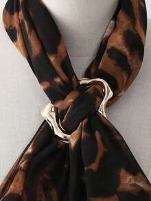 The New Fashionable Irregular-Shaped Scarf Clasp Is Used To Secure And Decorate The Scarf. It Is Very Attractive And Practical.,Beach,Holiday - Scarf Ring - View 3