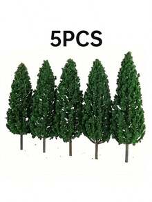 2/5/10pcs 5.9/3.5/2.2 Inch Mini Realistic Plastic Pine Tree Model, Suitable For Model Train Layout, Primitive Forest, Building Decor, War Game, DIY Craft, Landscaping For Scale Railway, Garden Decor, Easter Decoration, Animal Diorama, Miniature Model - Model Tree - View 14