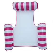 Inflatable Drainage Floating Chair, Dual-Use Beach Lounger With Backrest, Foldable Inflatable Pool Chair For Pool, Beach Party, Summer Outdoor Water Entertainment, Portable Floating Chair, Suitable As Summer Birthday Gift, Party Gift, Student Gift, Swimming Float Bed, Water Hammock, Lounge Chair, Water Floating Bed, Swimming Pool Summer Swimming Pool Water Recreation Accessories, Suitable For Water Resort Leisure, Inflatable Pool Hammock, Pool Inflatable, Beach Essentials, Pool Float - MultiWarna - View 13