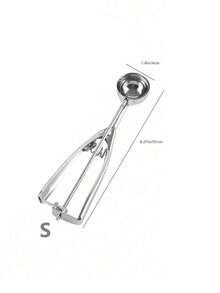 Heavy Duty Ice Cream Scoop - 3 Sizes Suitable For Baking, Desserts And Food Preparation - Silver - View 14