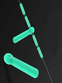 100个装钓鱼硅胶浮标支架，比赛用浮标支架，新款耐用高端钓鱼浮标支架，蓝色浮标支架，橡胶硅胶钓鱼配件 - 綠色 - 查看 4