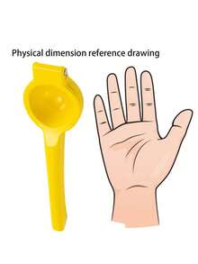 Manual Lemon Squeezer Heavy Duty - Metal Citrus Press Juicer For Fresh Lemon & Lime Juice - Essential Kitchen Gadget, Yellow - Multicolor - View 3