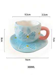 A Set Of Exquisite Coffee Cups And Saucers, An Attractive Afternoon Tea Coffee Cup And Saucer Set. The Cups Are Made Using A High-Temperature Kiln Firing Process, Making Them Heat-Resistant And Non-Slip, Ideal Coffee Containers. A Perfect Gift. - Multiple Selection - View 6