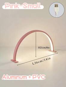 1 đèn LED hình trăng lưỡi liềm dùng nguồn USB, di động, thích hợp cho làm móng, nối mi, chiếu sáng hình xăm, thiết kế thời trang, chiếu sáng móng tay, quà tặng đèn bàn hiện đại - Một cỡ - Xem 15